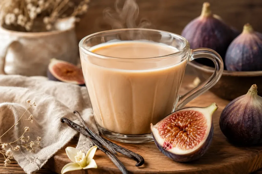 fig vanilla milk tea
