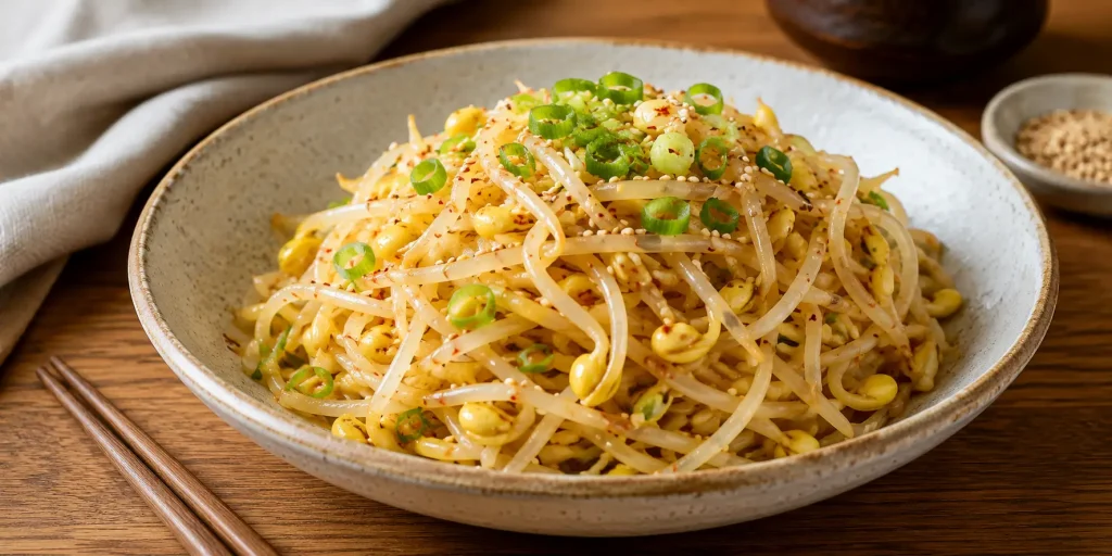 Korean bean sprout salad