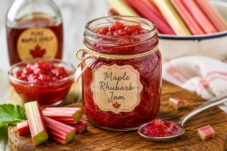 Maple Rhubarb Jam: Sweet & Spicy Small-Batch Recipe