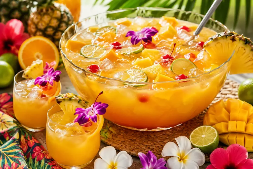 pineapple mango rum punch